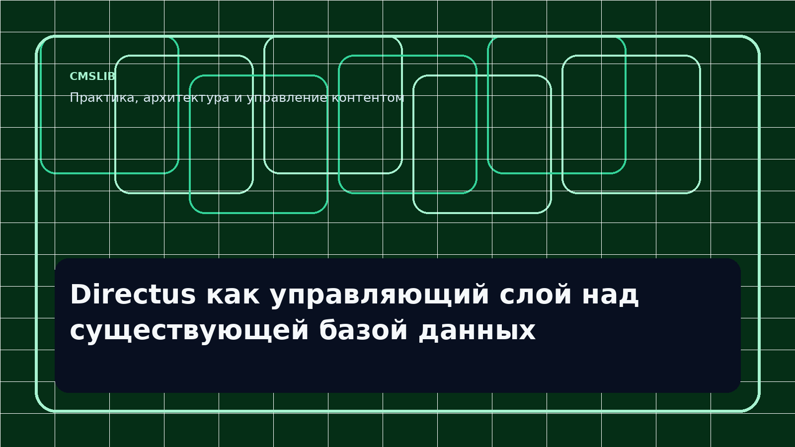 Directus как управляющий слой над существующей базой данных